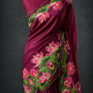 Elegant Pure Mangalagiri Applique Work Saree for Women | Designer Handloom Saree